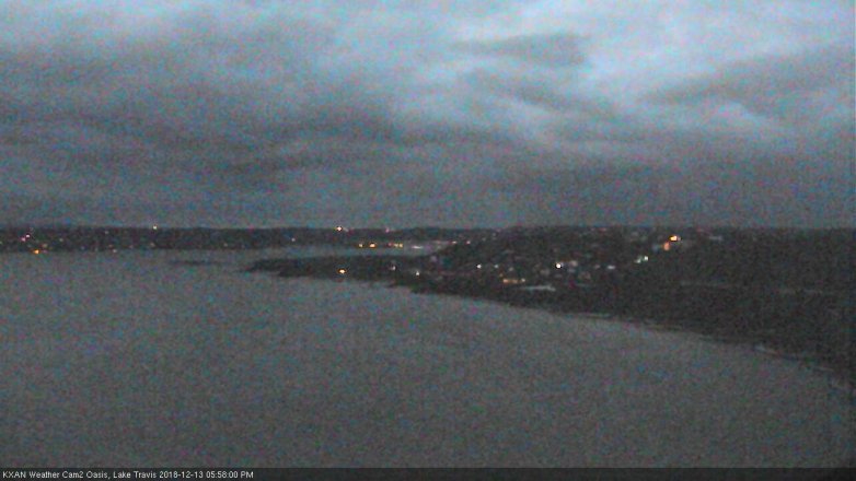 Lake Travis webcam, December 13, 2018 5:00 PM CT