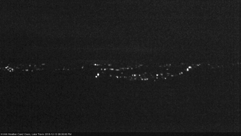 Lake Travis webcam, December 13, 2018 5:40 PM CT