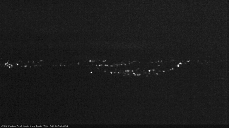 Lake Travis webcam, December 13, 2018 5:55 PM CT
