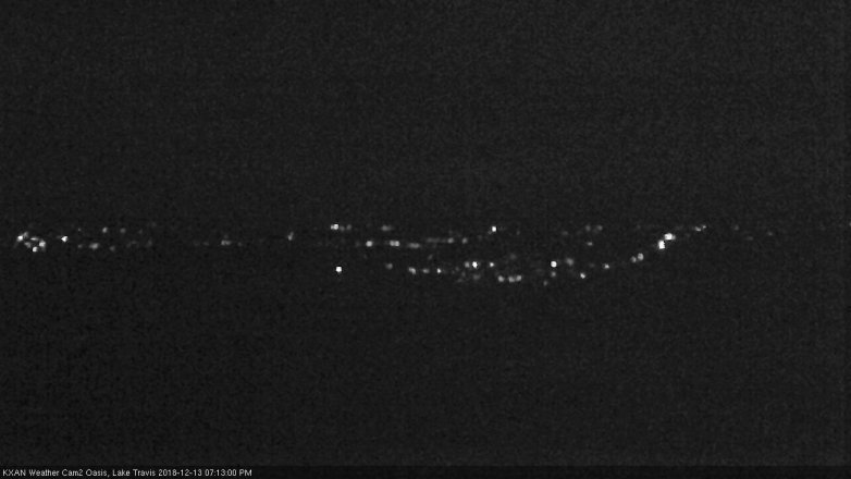 Lake Travis webcam, December 13, 2018 6:15 PM CT