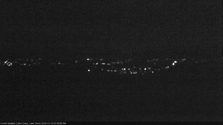 Lake Travis webcam, December 13, 2018 6:30 PM CT