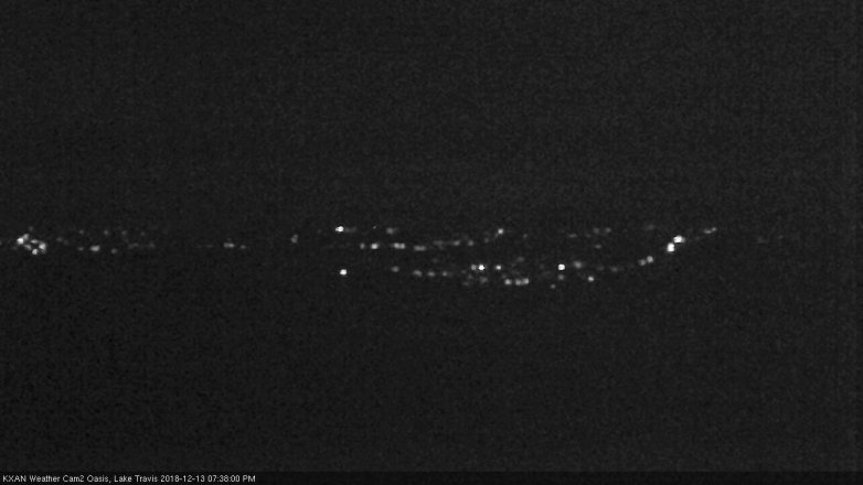 Lake Travis webcam, December 13, 2018 6:40 PM CT