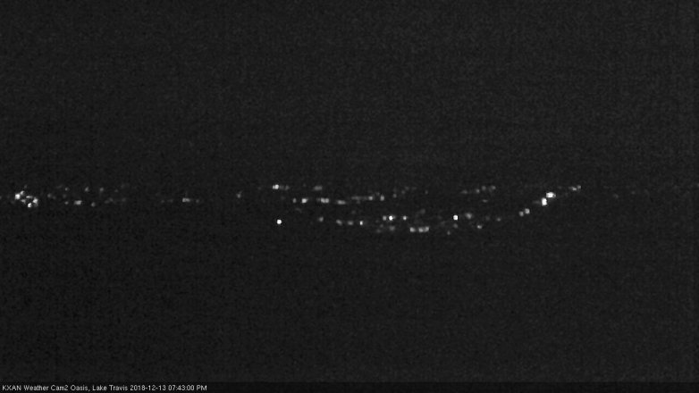 Lake Travis webcam, December 13, 2018 6:45 PM CT