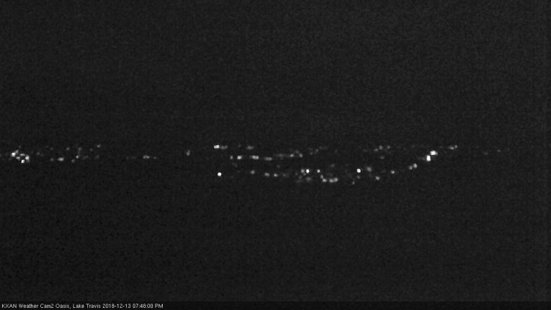 Lake Travis webcam, December 13, 2018 6:50 PM CT
