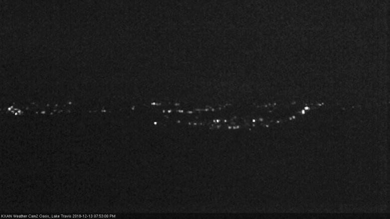 Lake Travis webcam, December 13, 2018 6:55 PM CT