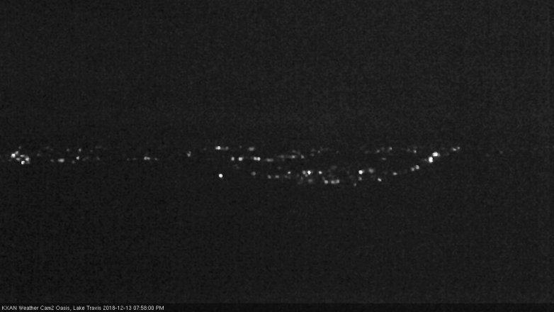 Lake Travis webcam, December 13, 2018 7:00 PM CT