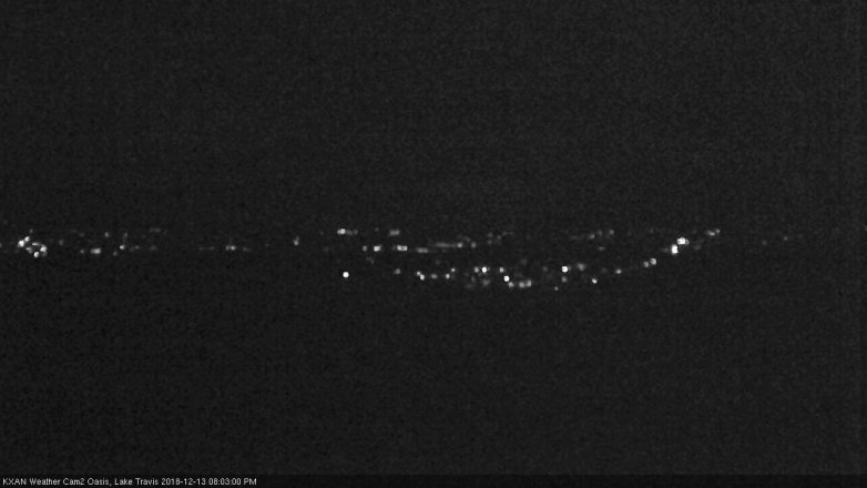 Lake Travis webcam, December 13, 2018 7:05 PM CT