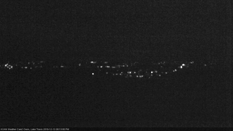 Lake Travis webcam, December 13, 2018 7:15 PM CT