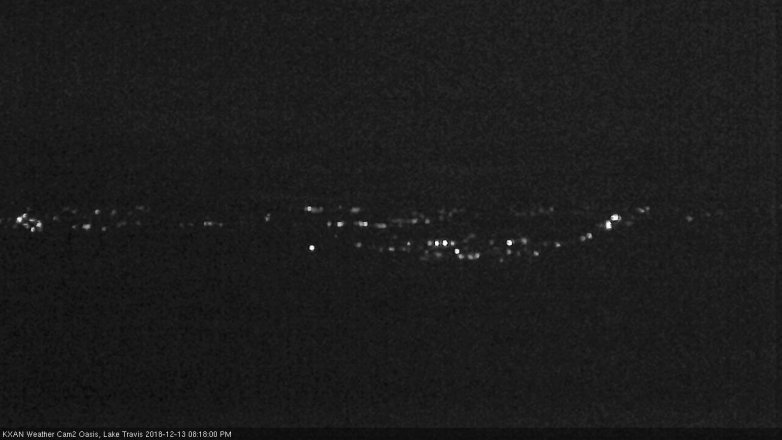Lake Travis webcam, December 13, 2018 7:20 PM CT