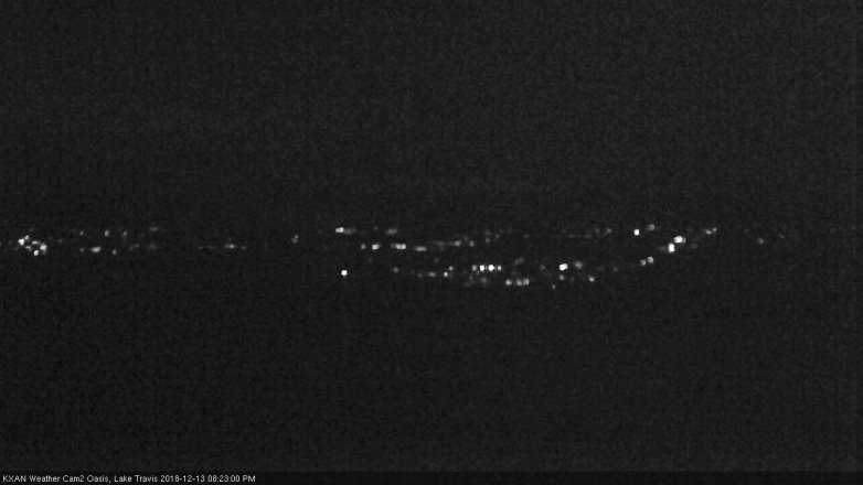 Lake Travis webcam, December 13, 2018 7:25 PM CT