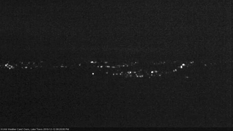 Lake Travis webcam, December 13, 2018 7:30 PM CT