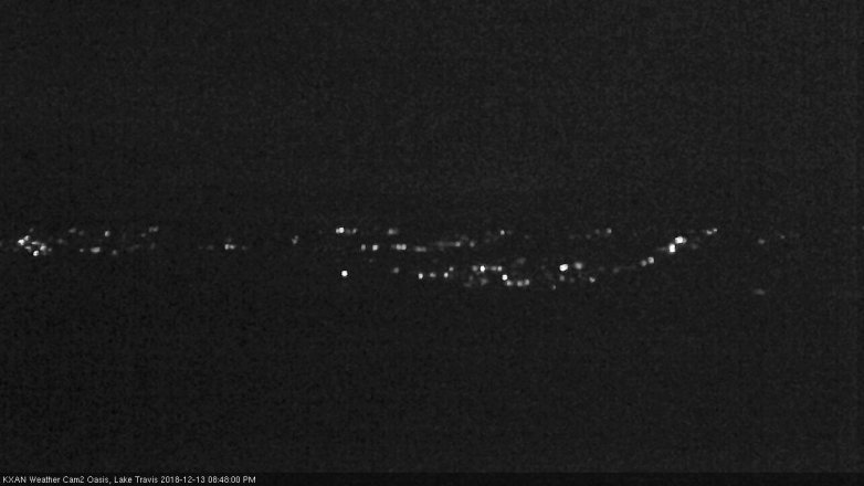 Lake Travis webcam, December 13, 2018 7:50 PM CT