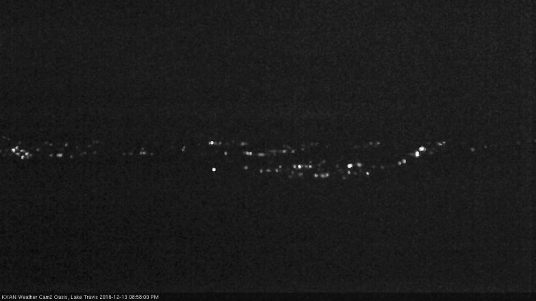 Lake Travis webcam, December 13, 2018 8:00 PM CT