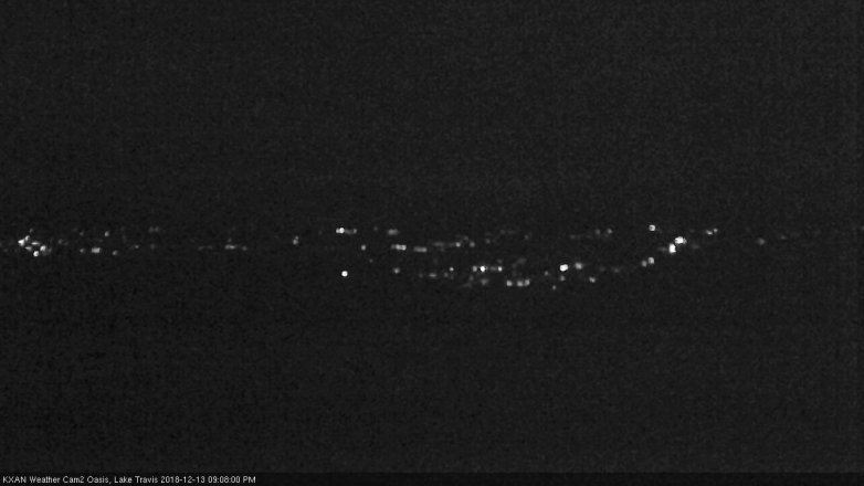 Lake Travis webcam, December 13, 2018 8:10 PM CT