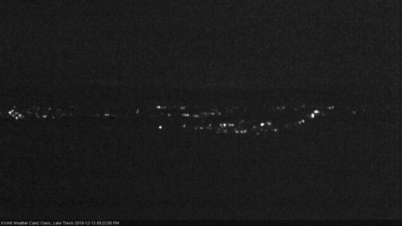 Lake Travis webcam, December 13, 2018 8:25 PM CT