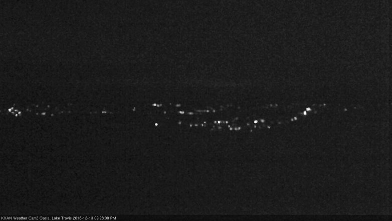 Lake Travis webcam, December 13, 2018 8:30 PM CT