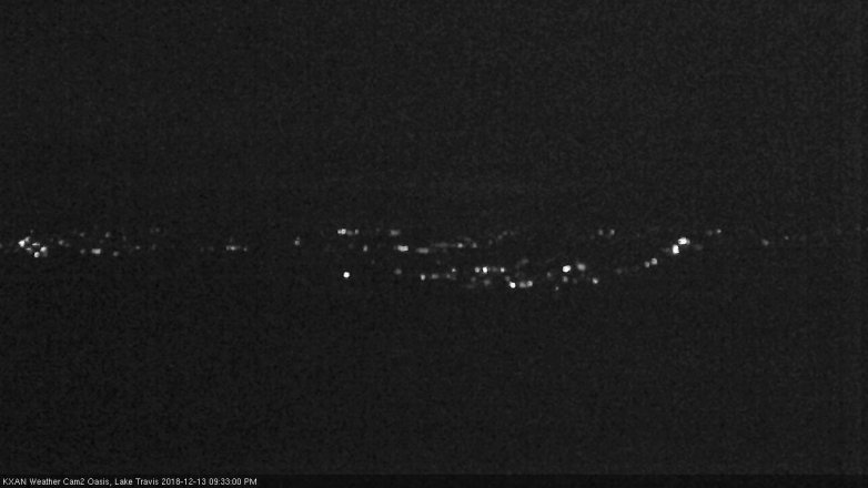 Lake Travis webcam, December 13, 2018 8:35 PM CT