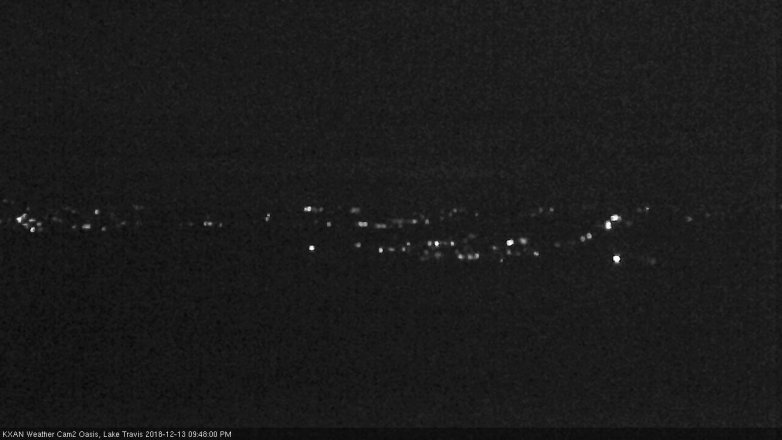 Lake Travis webcam, December 13, 2018 8:50 PM CT