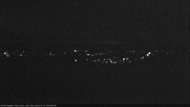 Lake Travis webcam, December 13, 2018 9:05 PM CT