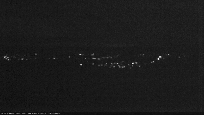 Lake Travis webcam, December 13, 2018 9:15 PM CT