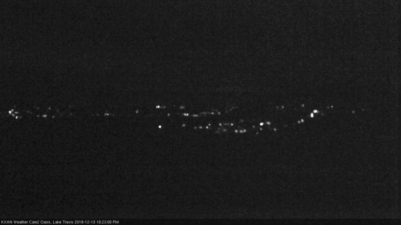 Lake Travis webcam, December 13, 2018 9:25 PM CT