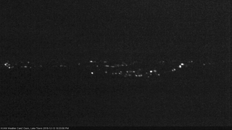 Lake Travis webcam, December 13, 2018 9:35 PM CT