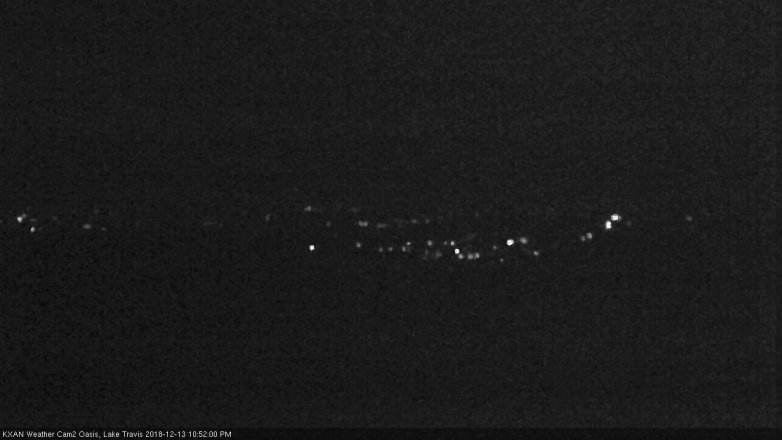 Lake Travis webcam, December 13, 2018 9:55 PM CT