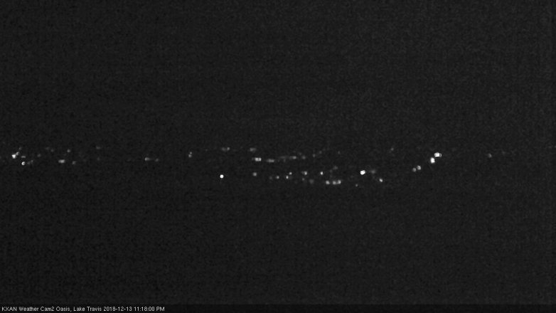 Lake Travis webcam, December 13, 2018 10:20 PM CT