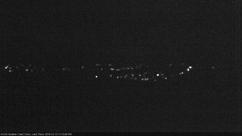 Lake Travis webcam, December 13, 2018 10:25 PM CT