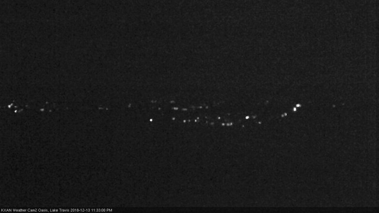 Lake Travis webcam, December 13, 2018 10:35 PM CT