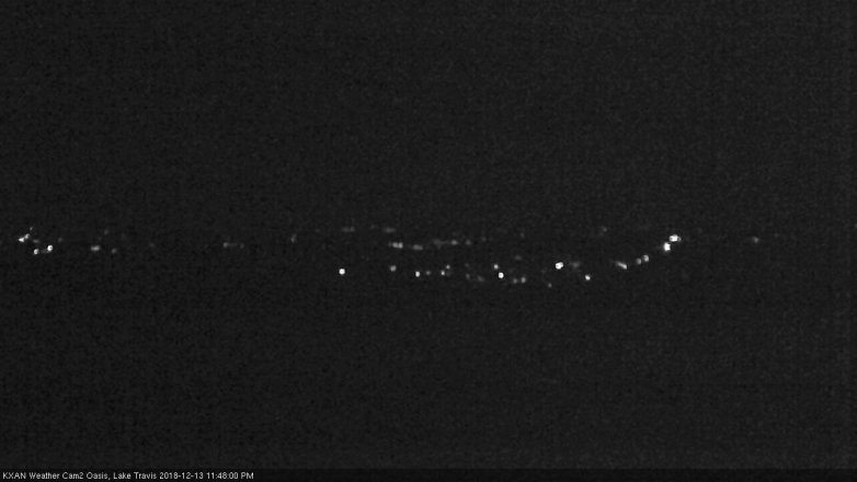 Lake Travis webcam, December 13, 2018 10:50 PM CT