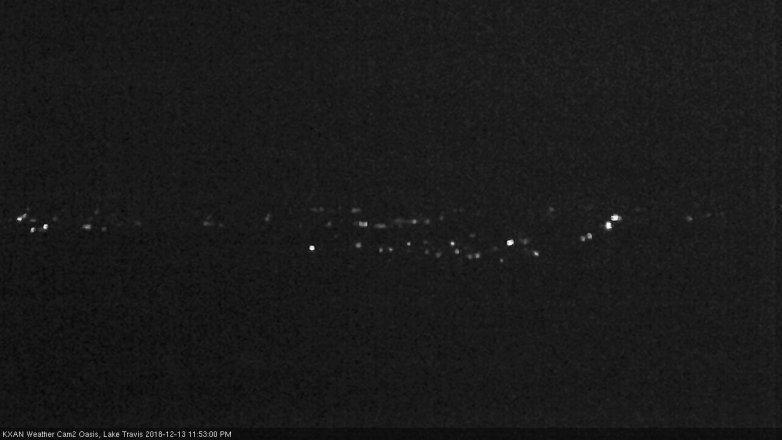 Lake Travis webcam, December 13, 2018 10:55 PM CT