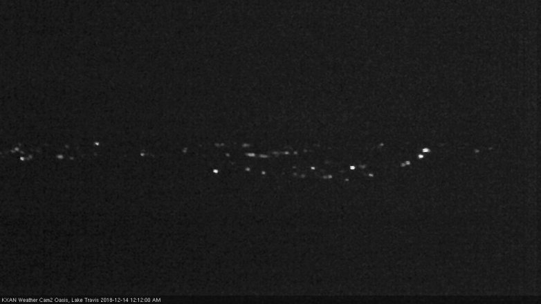 Lake Travis webcam, December 13, 2018 11:15 PM CT