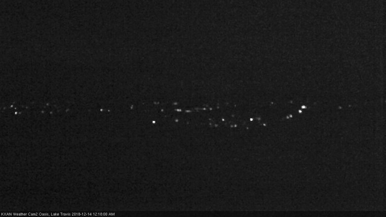 Lake Travis webcam, December 13, 2018 11:20 PM CT