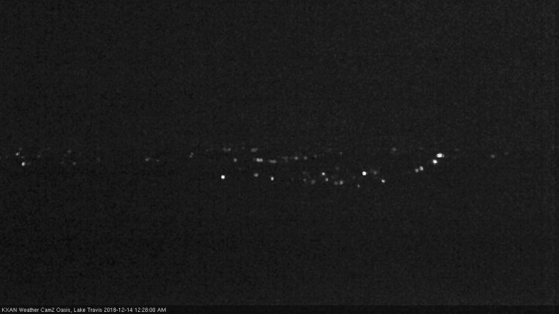 Lake Travis webcam, December 13, 2018 11:30 PM CT