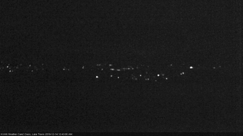 Lake Travis webcam, December 13, 2018 11:45 PM CT