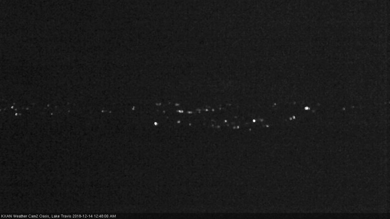 Lake Travis webcam, December 13, 2018 11:50 PM CT