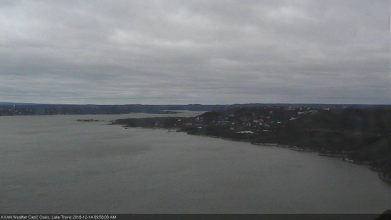 Lake Travis webcam, December 14, 2018 9:00 AM CT