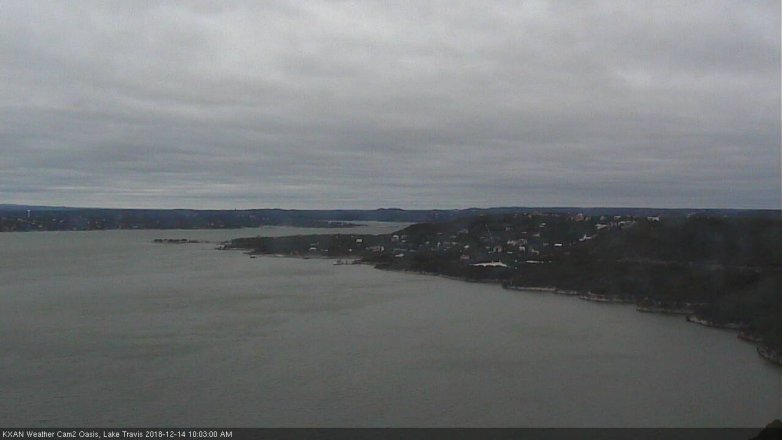 Lake Travis webcam, December 14, 2018 9:05 AM CT