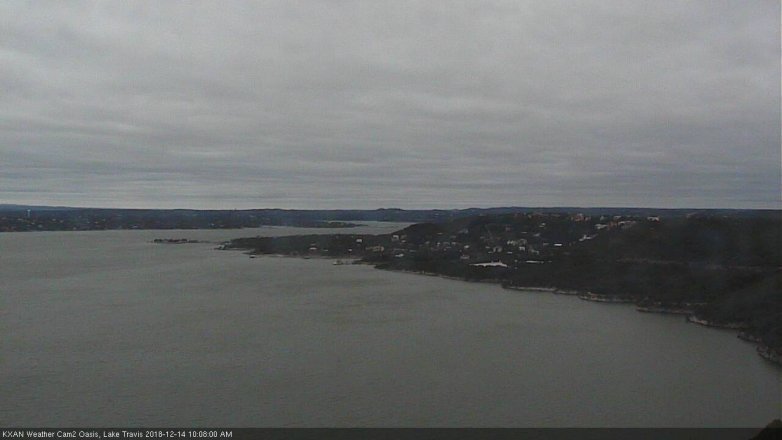 Lake Travis webcam, December 14, 2018 9:10 AM CT