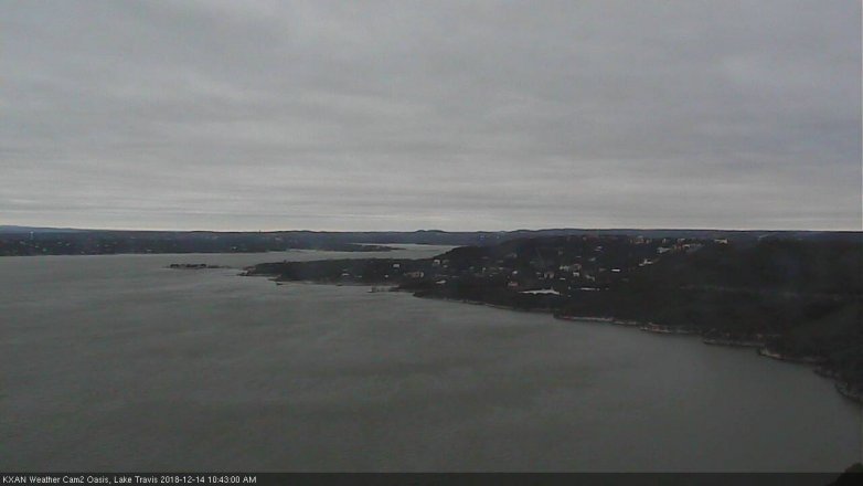 Lake Travis webcam, December 14, 2018 9:45 AM CT
