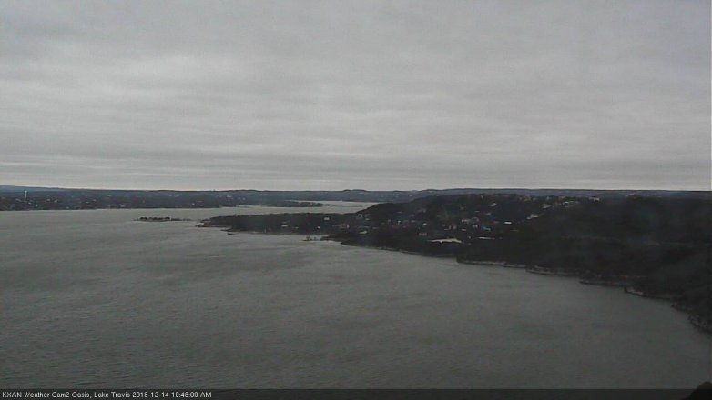 Lake Travis webcam, December 14, 2018 9:50 AM CT