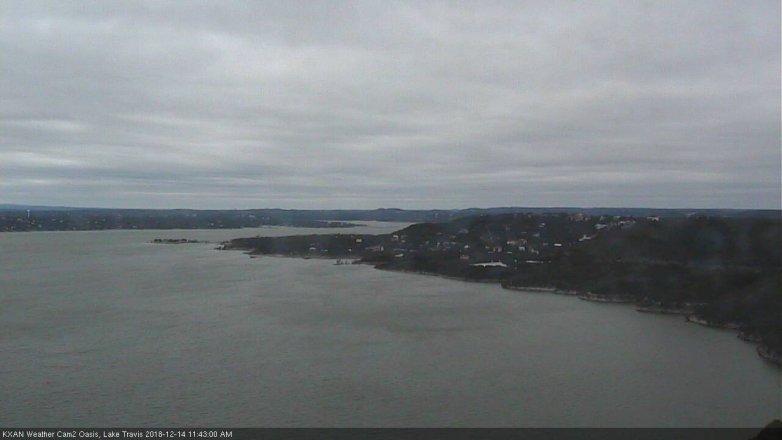 Lake Travis webcam, December 14, 2018 10:45 AM CT