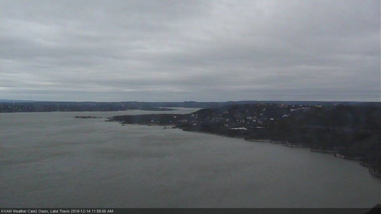 Lake Travis webcam, December 14, 2018 11:00 AM CT