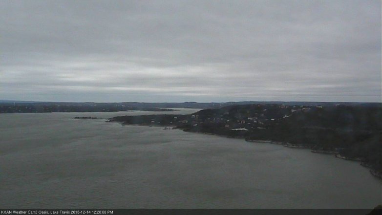 Lake Travis webcam, December 14, 2018 11:30 AM CT