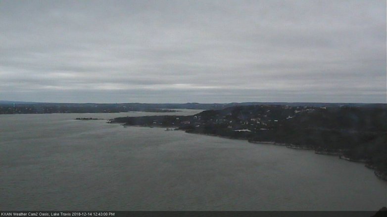 Lake Travis webcam, December 14, 2018 11:45 AM CT