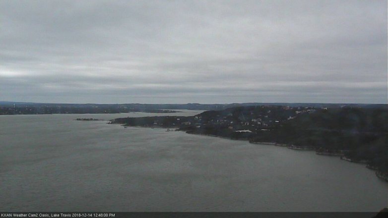 Lake Travis webcam, December 14, 2018 11:50 AM CT