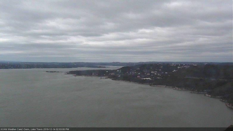 Lake Travis webcam, December 14, 2018 1:05 PM CT
