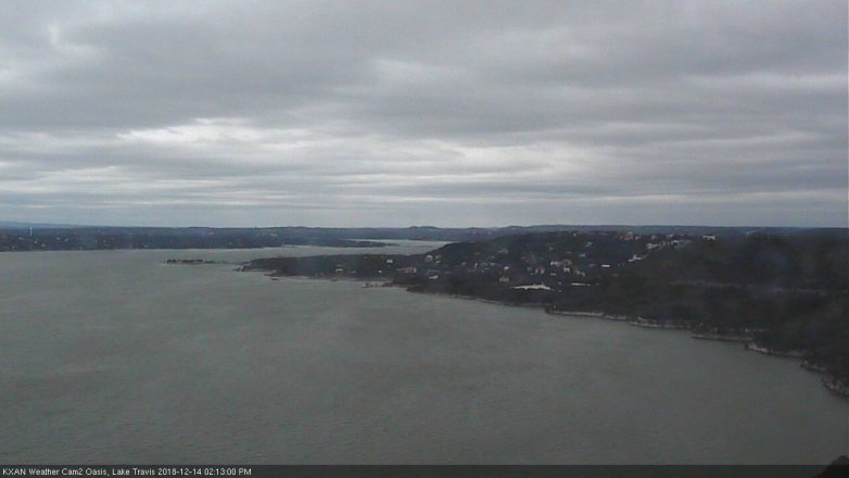 Lake Travis webcam, December 14, 2018 1:15 PM CT
