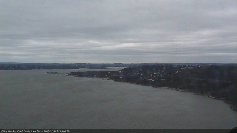Lake Travis webcam, December 14, 2018 1:25 PM CT